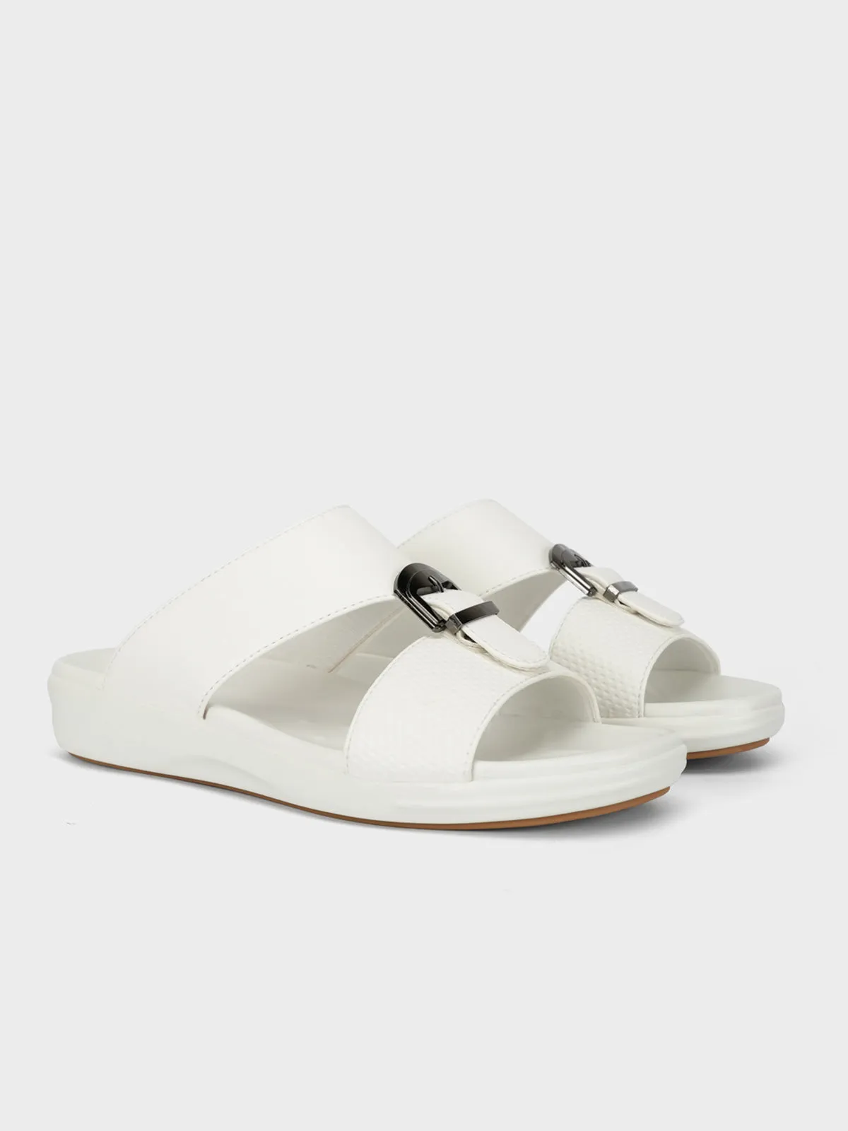 Marni Slides Mens "OLEH" Buckled Flat Summer Slippers
