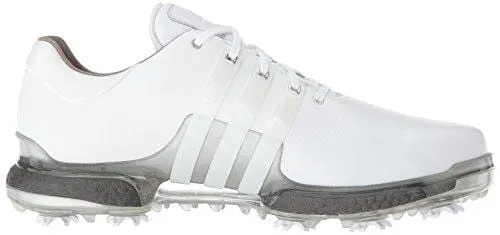 adidas Men's TOUR 360 2.0 Golf Shoe, White/Trace Grey, 12 M US Adidas Brand With The 3 Stripes Shoes