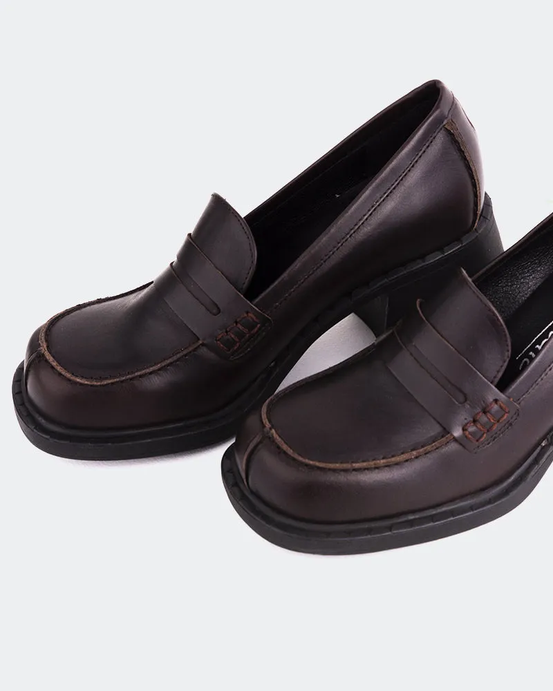 Beckam Brown Leather Sam Edelman Penny Loafers