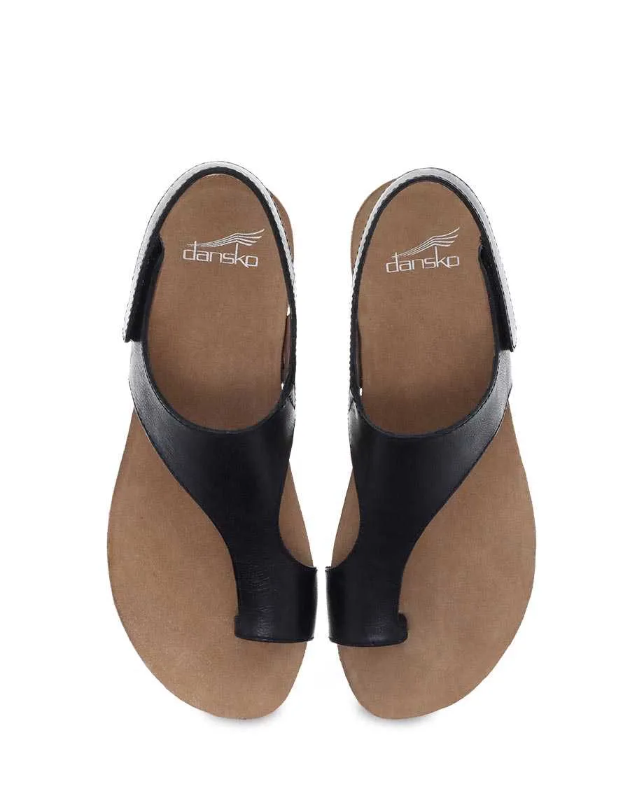 Dansko Women's Reece Sandal - Black Pro Work Boots Waterproof