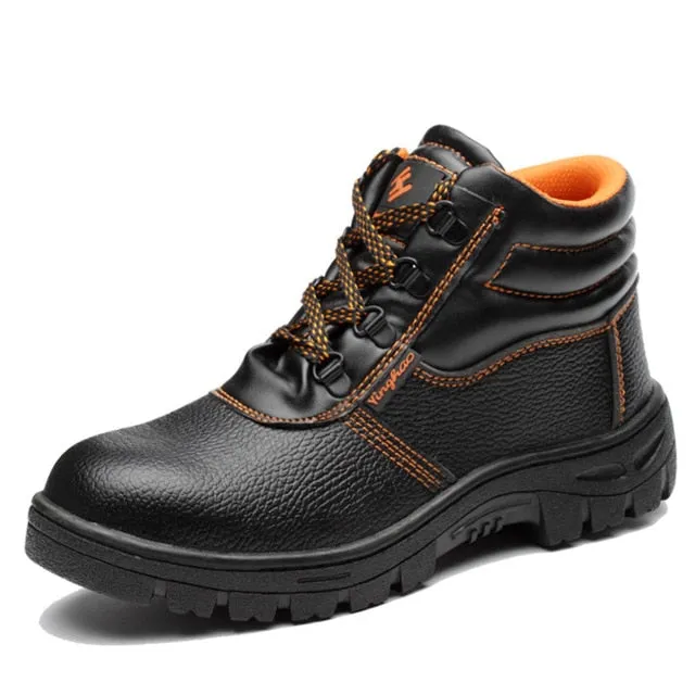 ZYYZYM Steel Toe Shoes Men Safety Work Boots Autumn Winter High Style Men Work Safety Shoes Anti-piercing Protection Footwear Recommended Work Boots